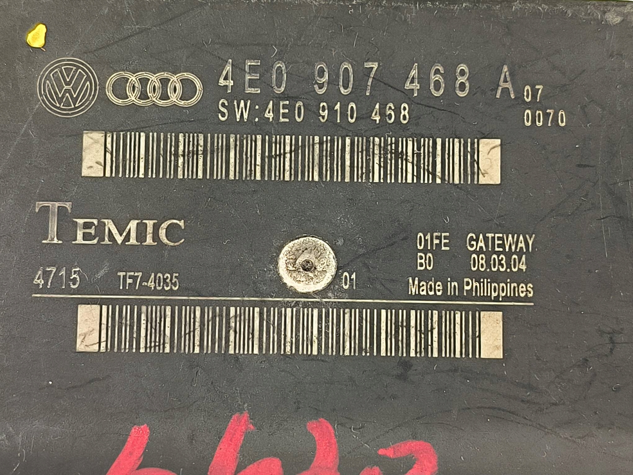 module GATEWAY 4E0907468A AUDI A8 D3