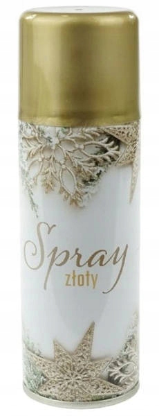 

Spray dekoracyjny złoty 250ml Sztuczny śnieg