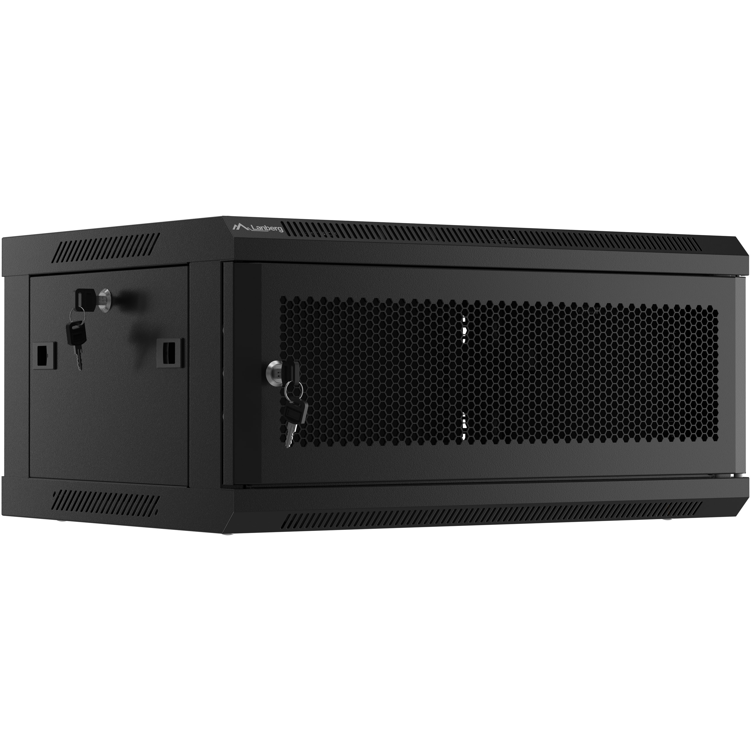 Skříň Rack 19" 4U Závěsná 600X450 Černá Perforovaná Serverová Lanberg