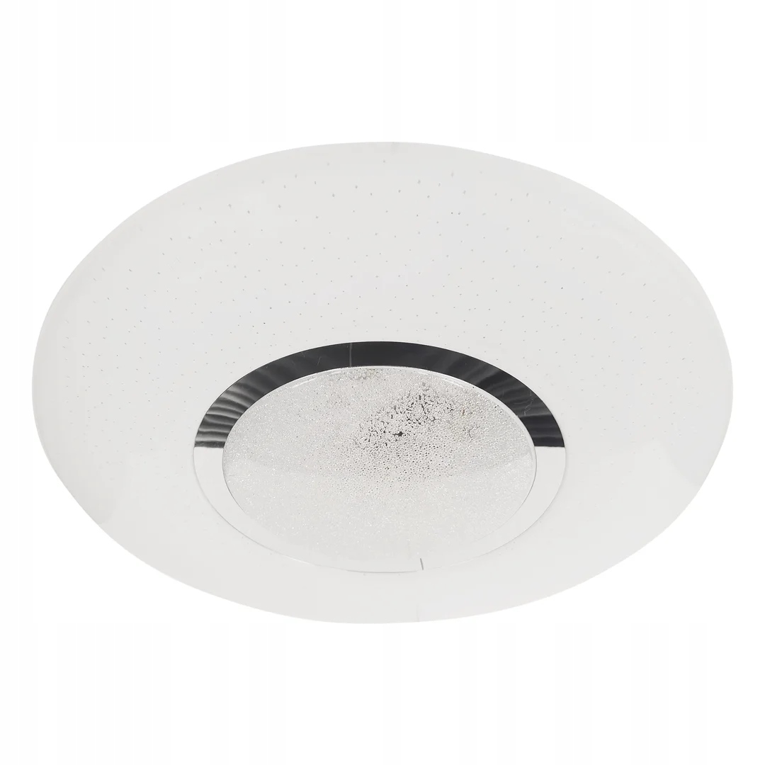 Stropné svietidlo Led s diaľkovým ovládaním biely chróm okrúhly 50 cm moderný Milagro