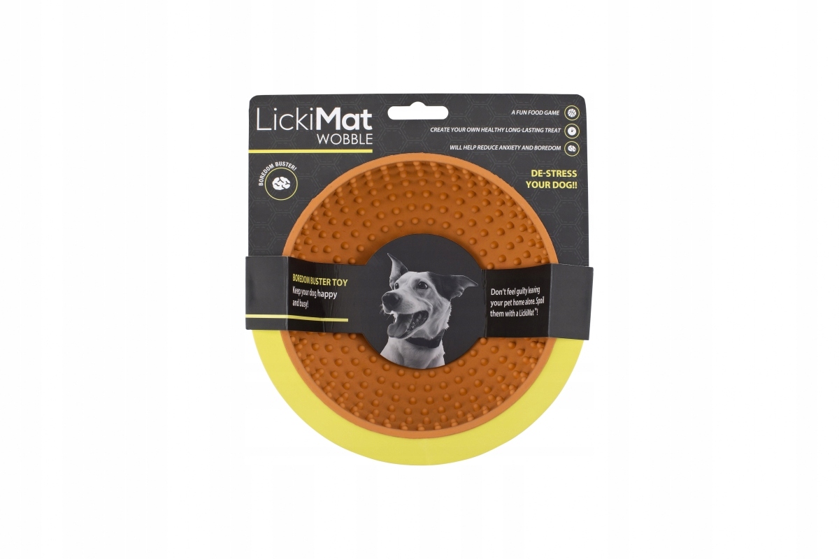 

Nowość LickiMat Wobble miska slow food Pomarańcz