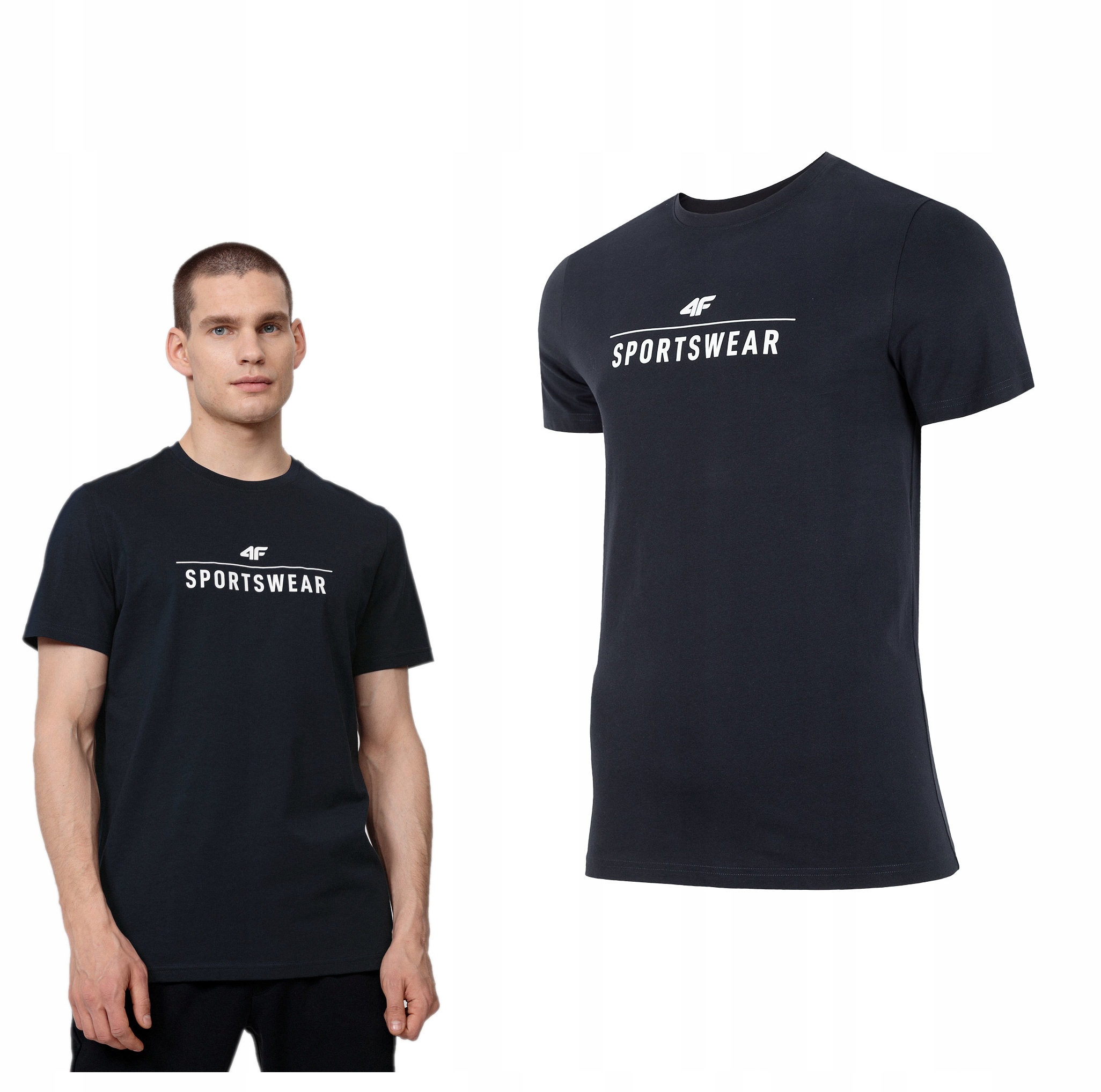 

4F T-shirt Męski Koszulka Bawełniana TSM354 3XL