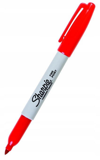 

Marker Sharpie Fine permanentny czerwony wodoodp.