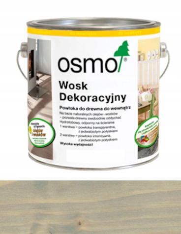 

Osmo Wosk dekoracyjny,olej 0,125L Jedwabisty szary
