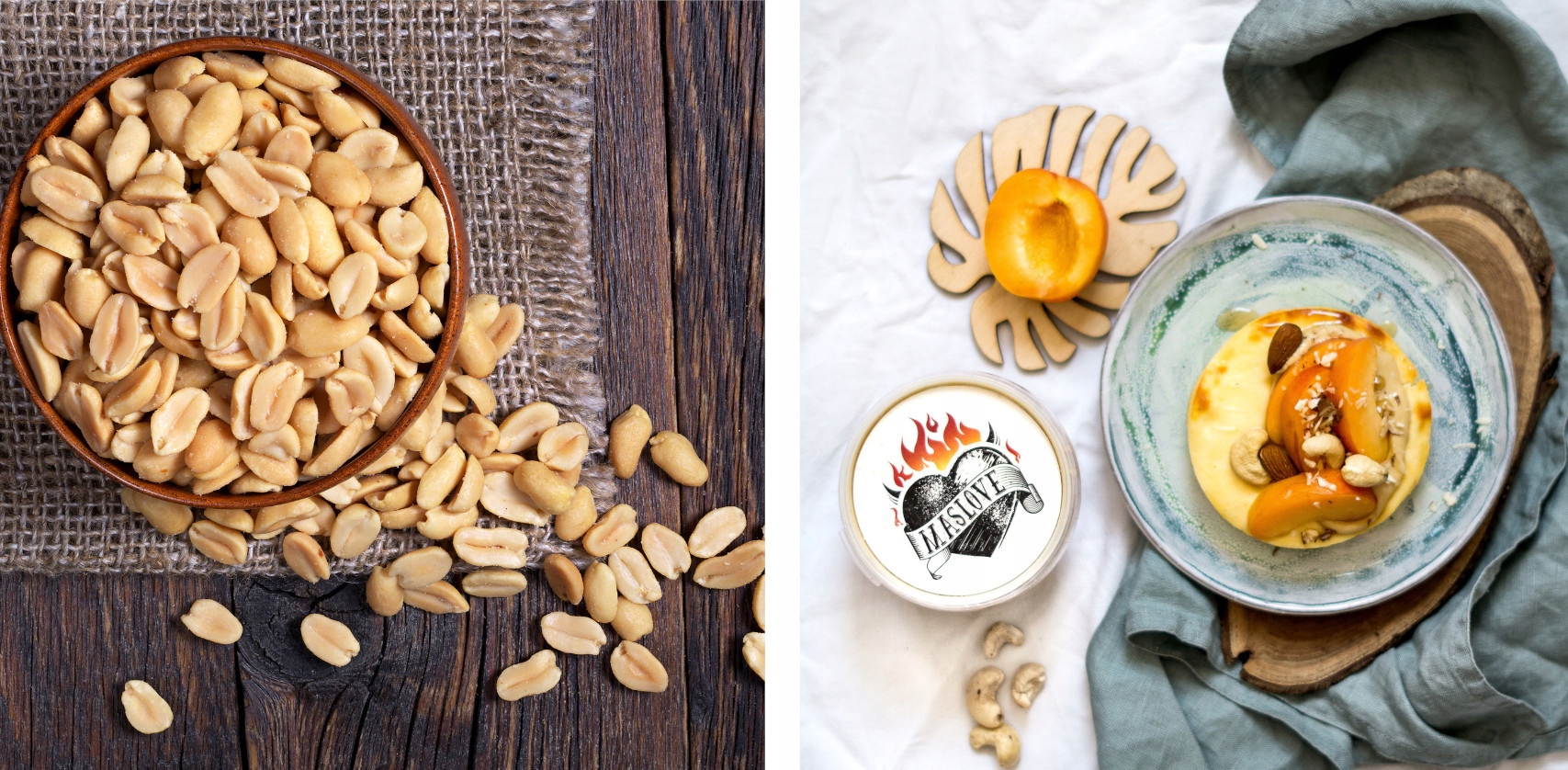 MASŁO ORZECHOWE MASLOVE ZESTAW MIGDAŁ KOKOS KREM Smak Mieszanka 3 smaków