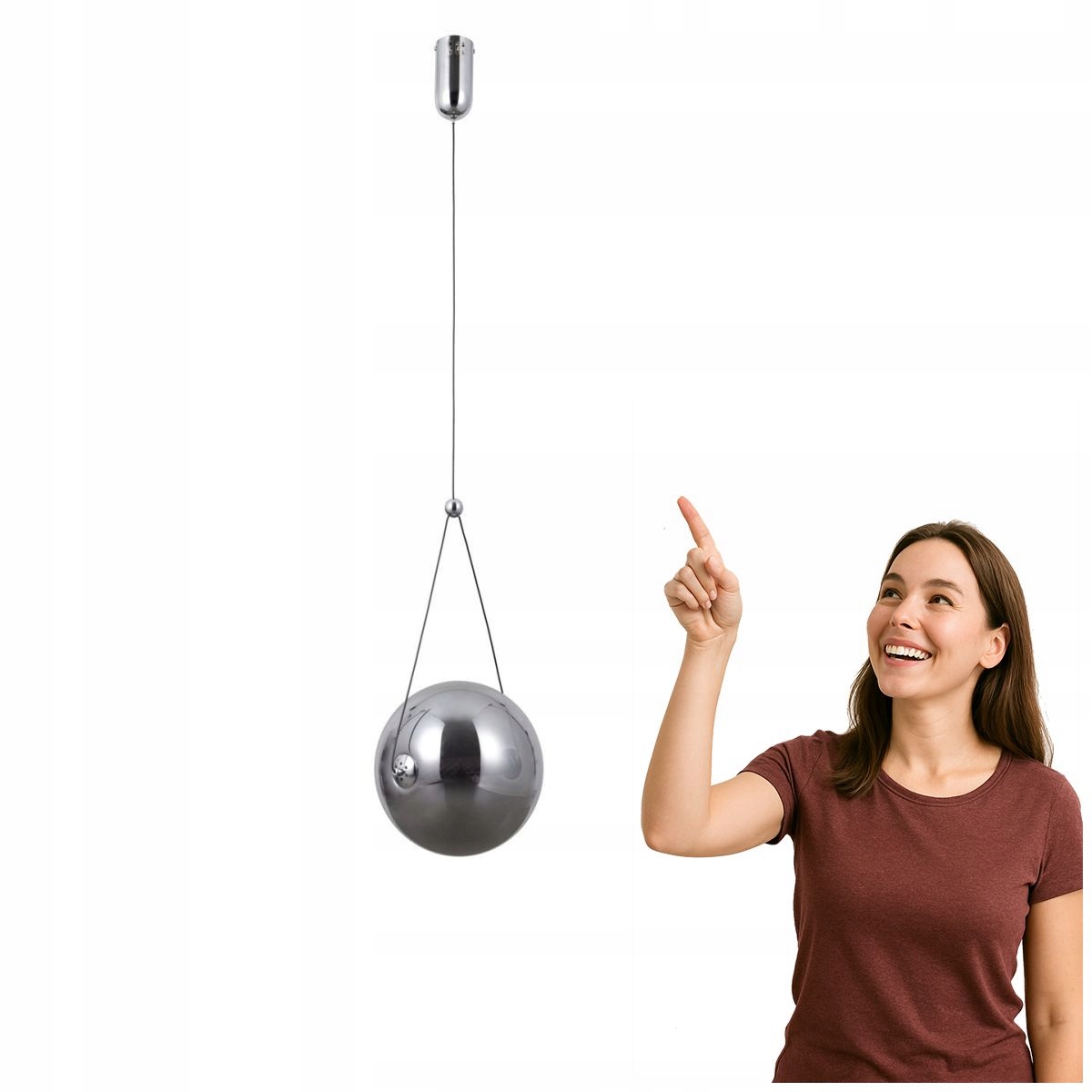 Závěsná Led lampa 12W Rastia PND-34361-L-CH-SG Italux