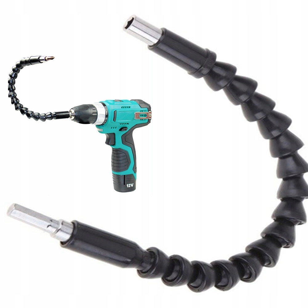 GIĘTKI Elastyczny przedłużacz do wkrętarki DO BITÓW Przedłużka