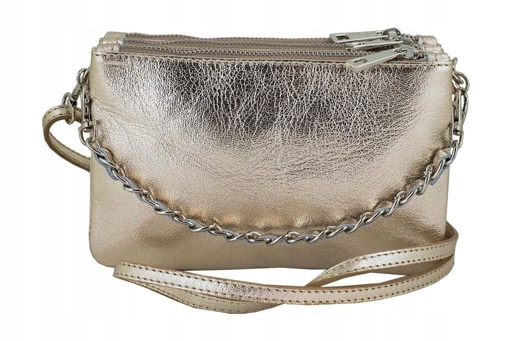 Barberinis – dámská kožená kabelka přes rameno, zlatá