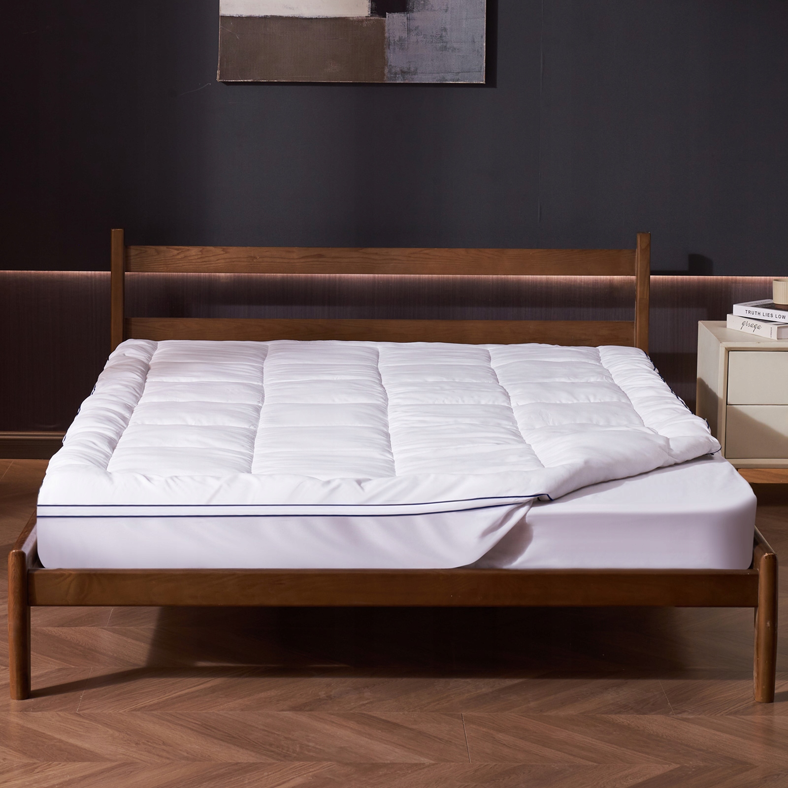 Premium Chránič Matraca Vevor Topper 1 Palcová Výplň Z Vlákna 60X80