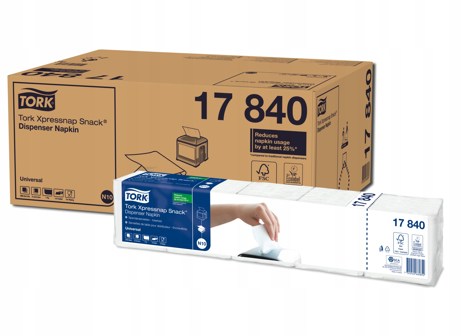

N10 Serwetka 17840 Tork 9000 sztuk