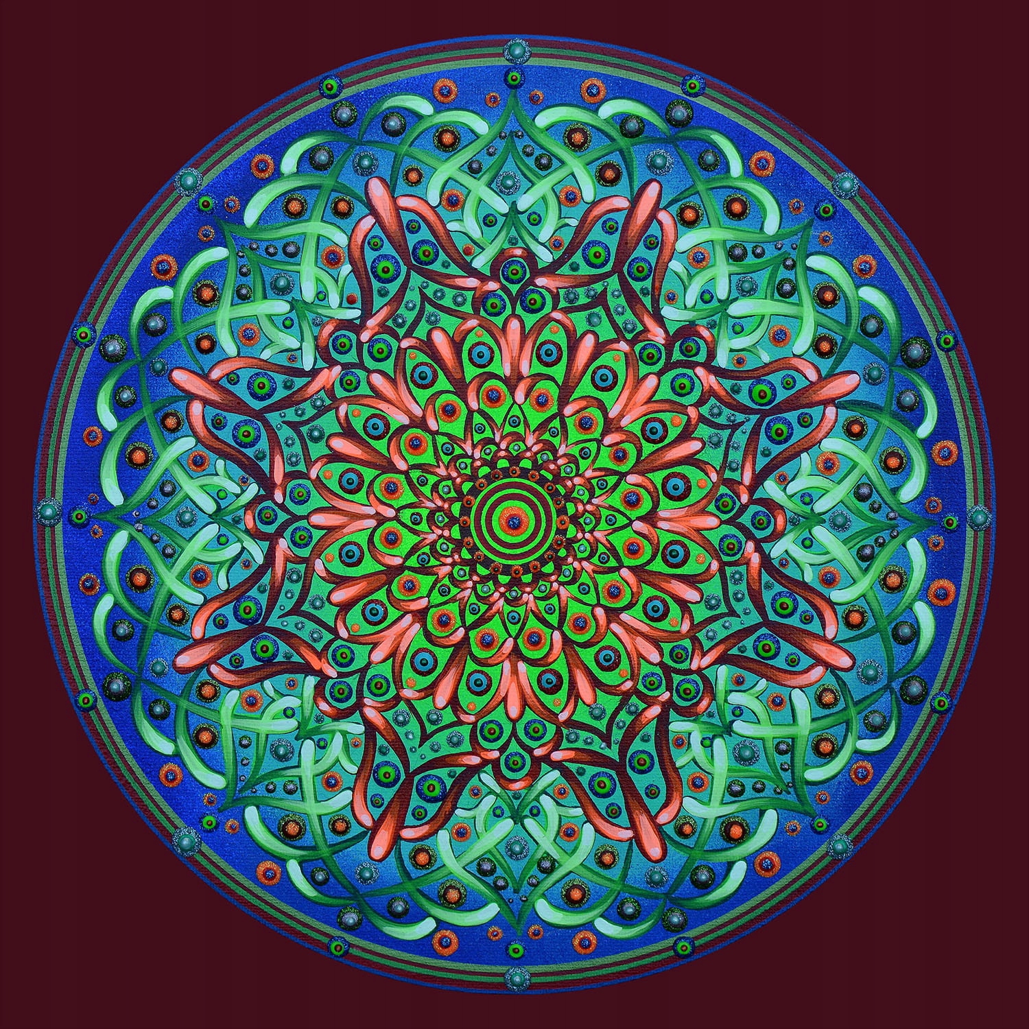 Diamantová mozaika Mandala kreativní