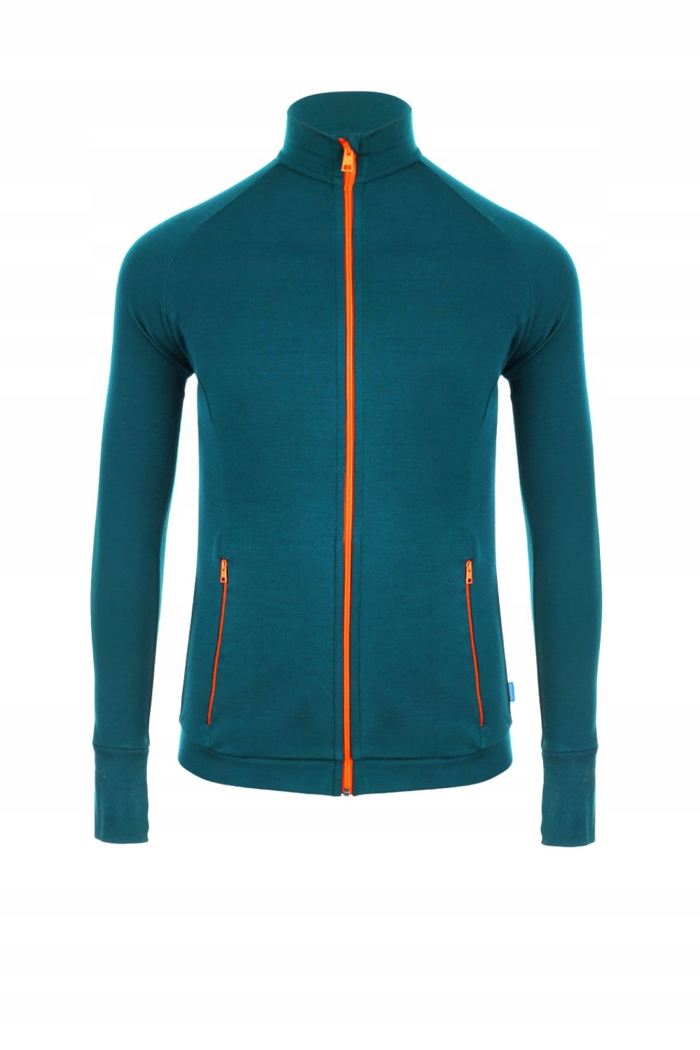 Bluza sportowa męska termoaktywna 100% wełna merino petrol S