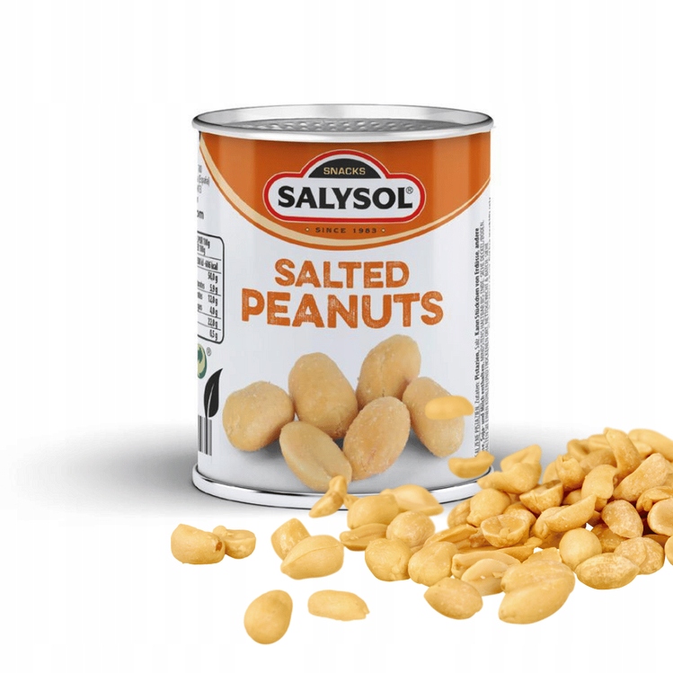Arašídy solené Salysol plechovka 60 g x 96 ks