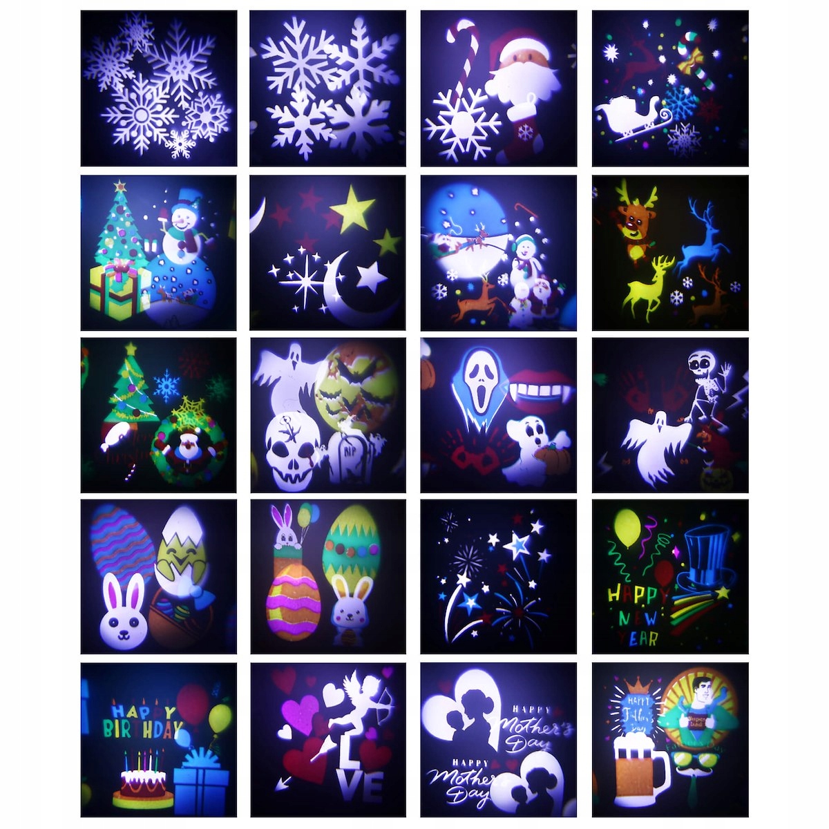 PROJEKTOR LASEROWY ŚWIĄTECZNY RZUTNIK LED NA DOM Marka Springos