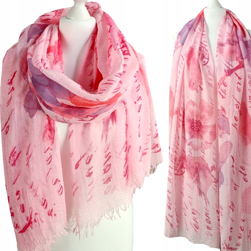 

Piękny Duży Szal Apaszka chusta szalik nowe