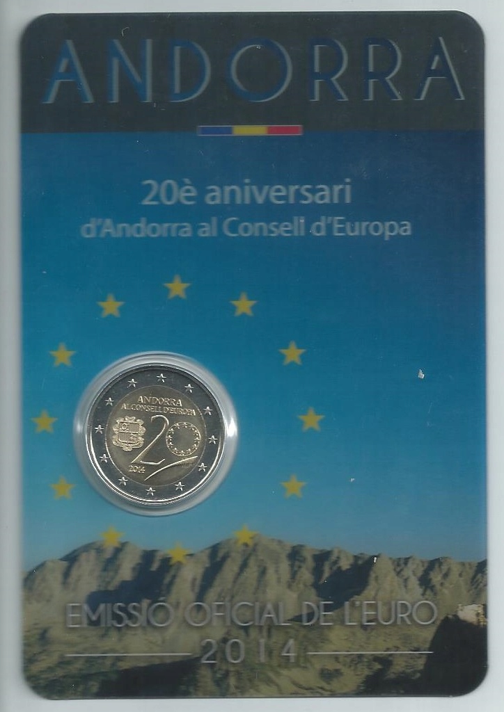 Andora 2014 2€ Rada Europy