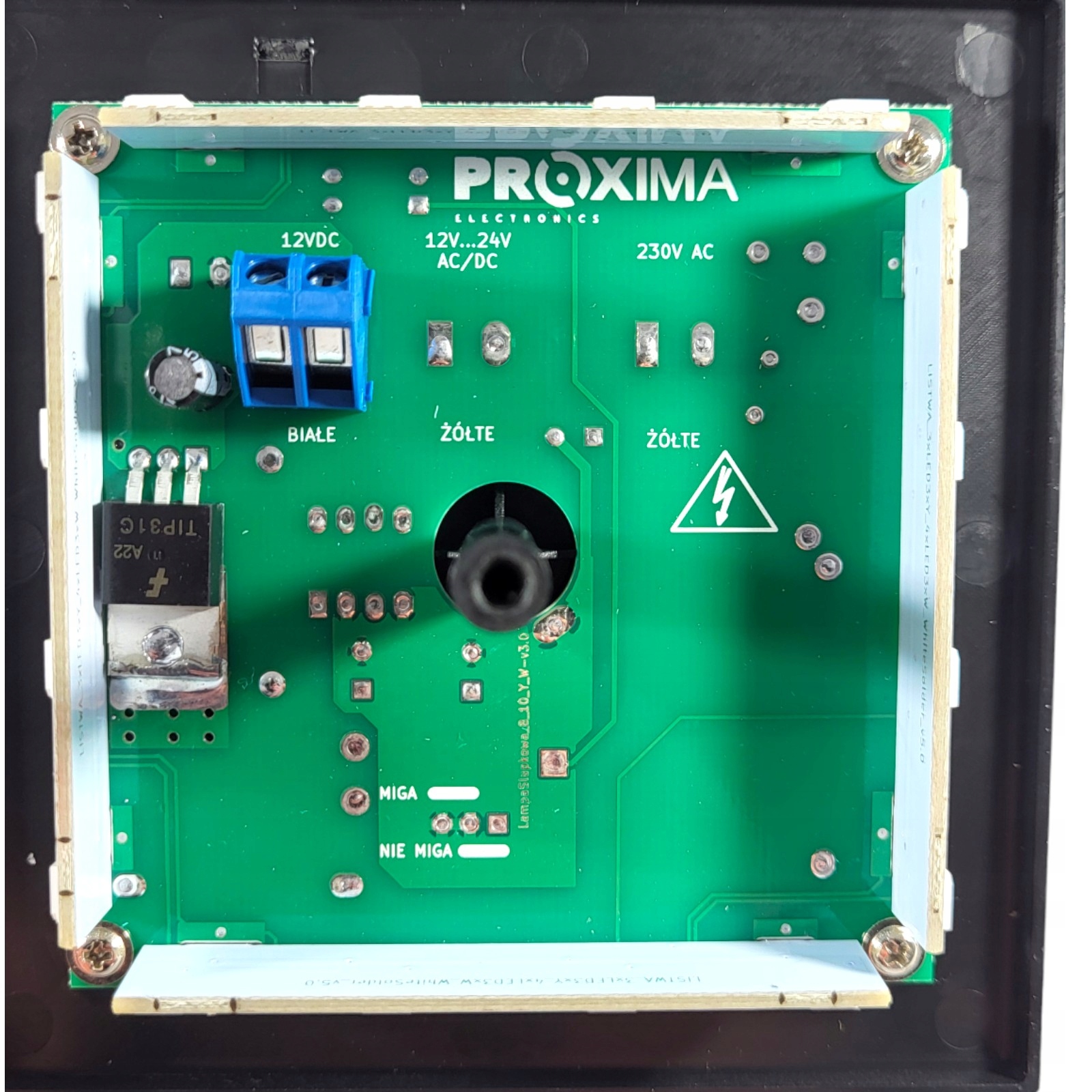 SŁUPKOWA lampa LED 12V DC BIAŁA Wysokość produktu 4.6 cm