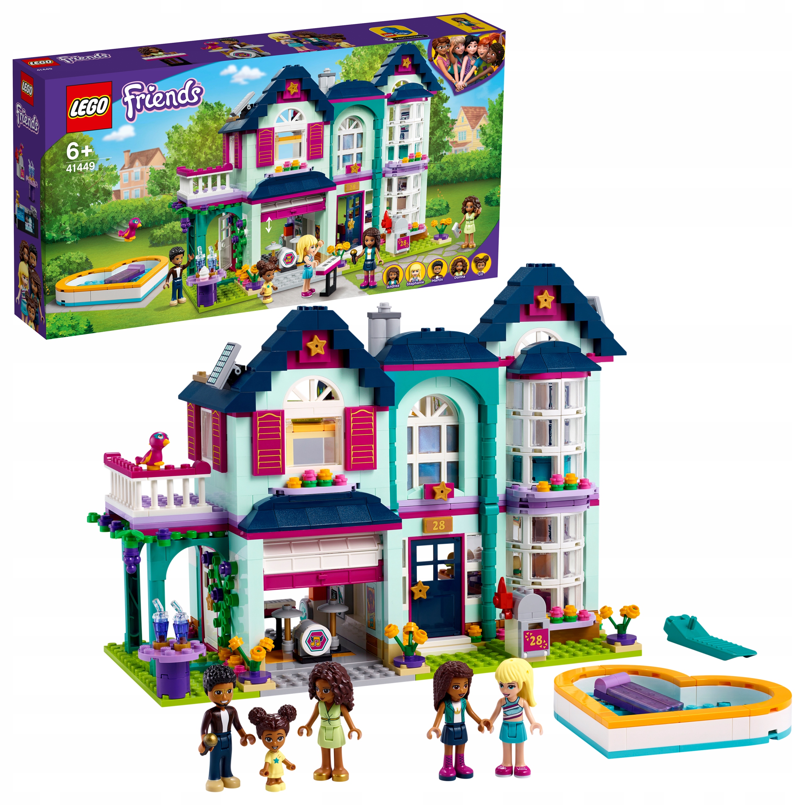 

Lego Friends 41449 Dom rodzinny Andrei Duży zestaw