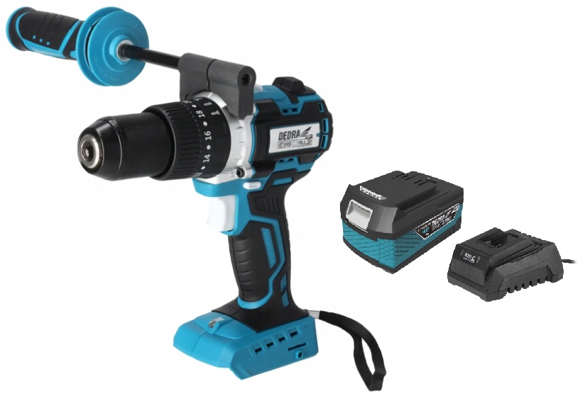 Dedra Aku Vrtačka akumulátor 18V Sas+all DED7140 85Nm 13mm příklep Bl