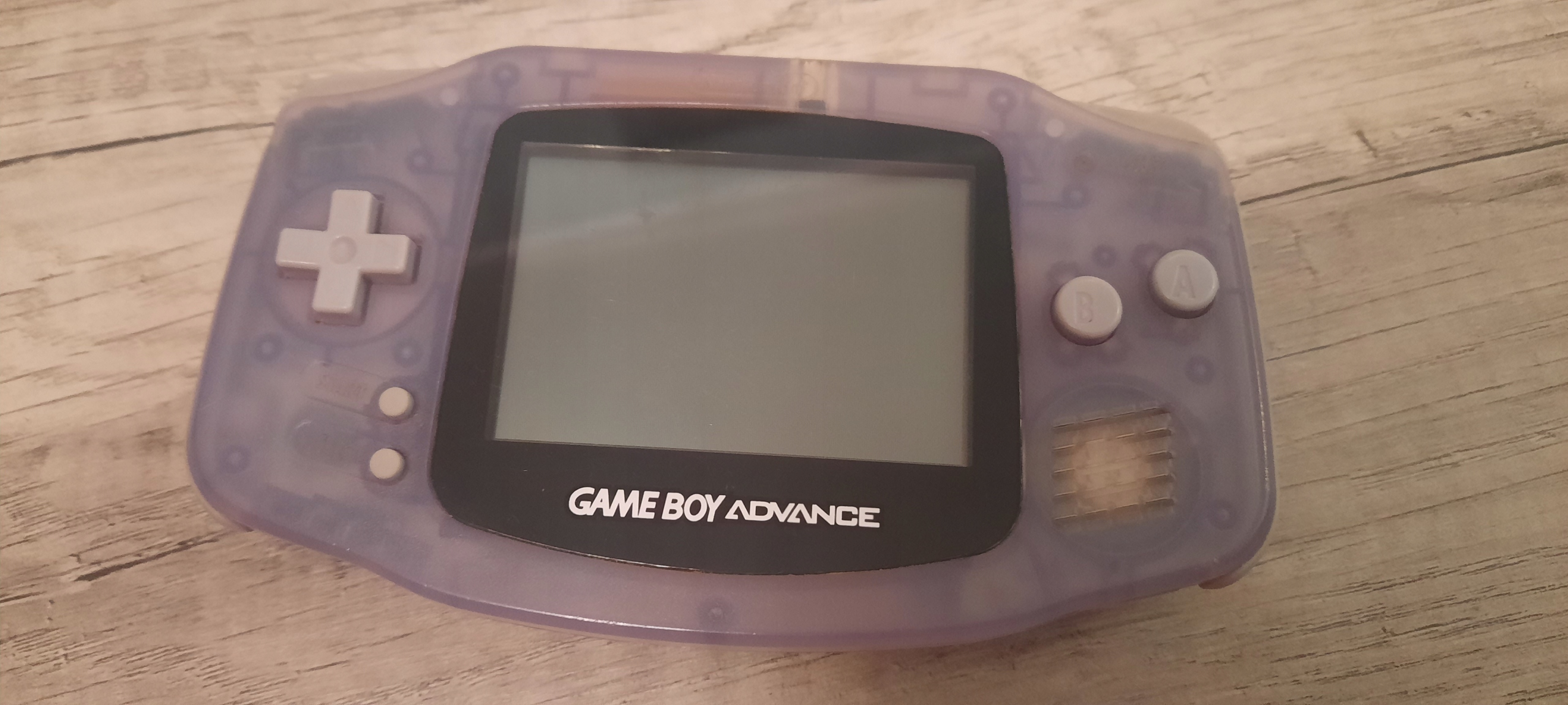 Konsola Nintendo Game Boy Advance bezbarwna IPS V5 z baterią 1800mAh