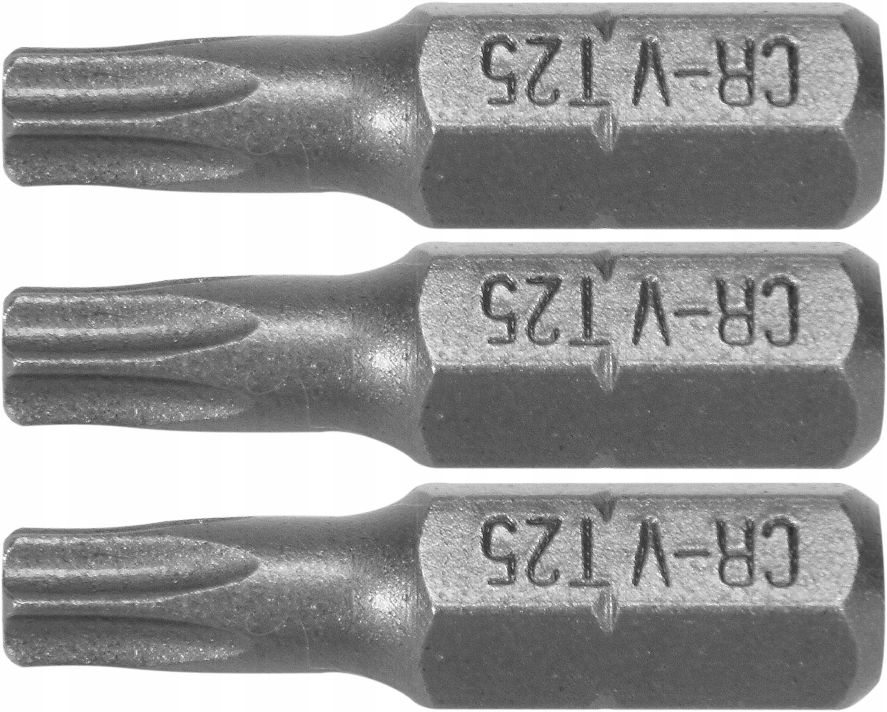 

Bit Bity Końcówki Wkrętakowe 1/4 x25mm Torx T25 x3