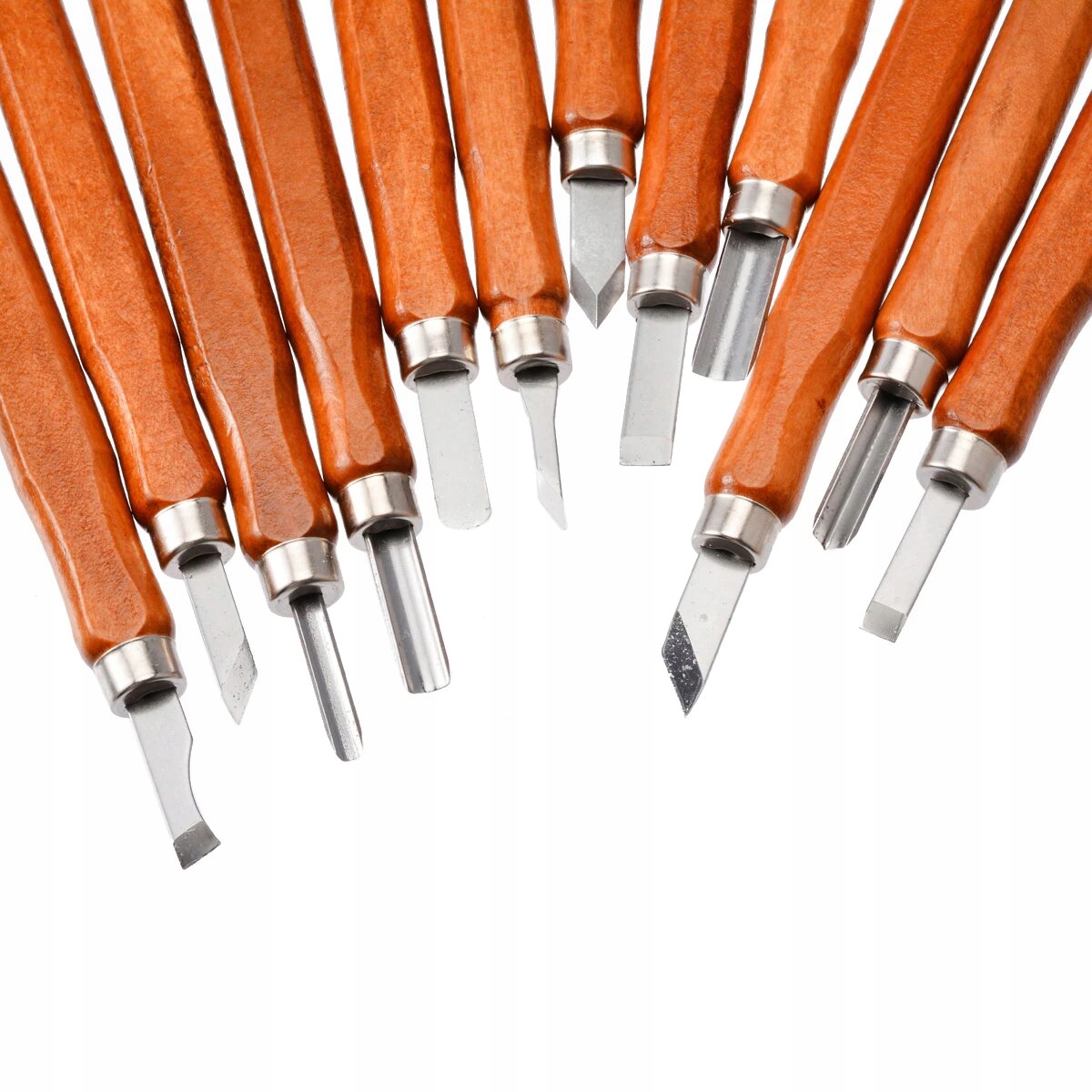 ZESTAW DŁUT dłuta do drewna snycer RZEŹBIARSKIE 12 Marka inna