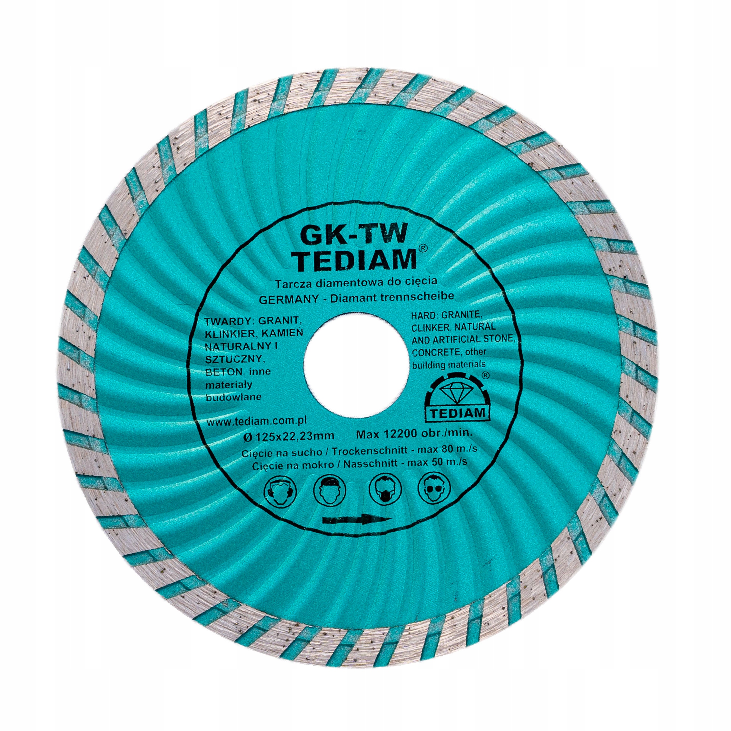 TARCZA DIAMENTOWA GRANIT KAMIEŃ KLINKIER 125 mm