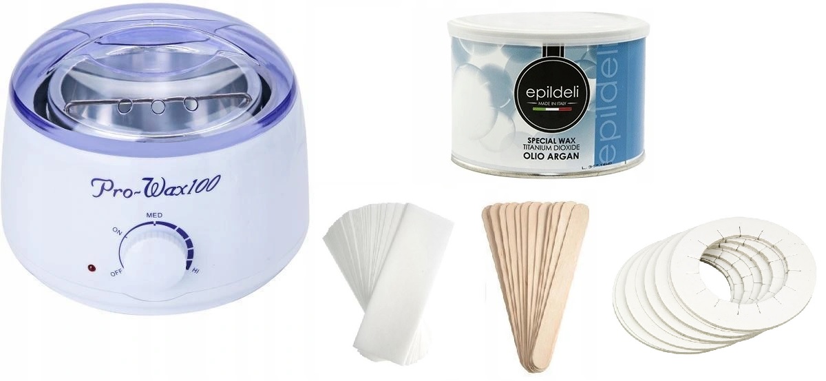 ZESTAW DO DEPILACJI ProWAX+WOSK ARGANOWY PUSZKA+3
