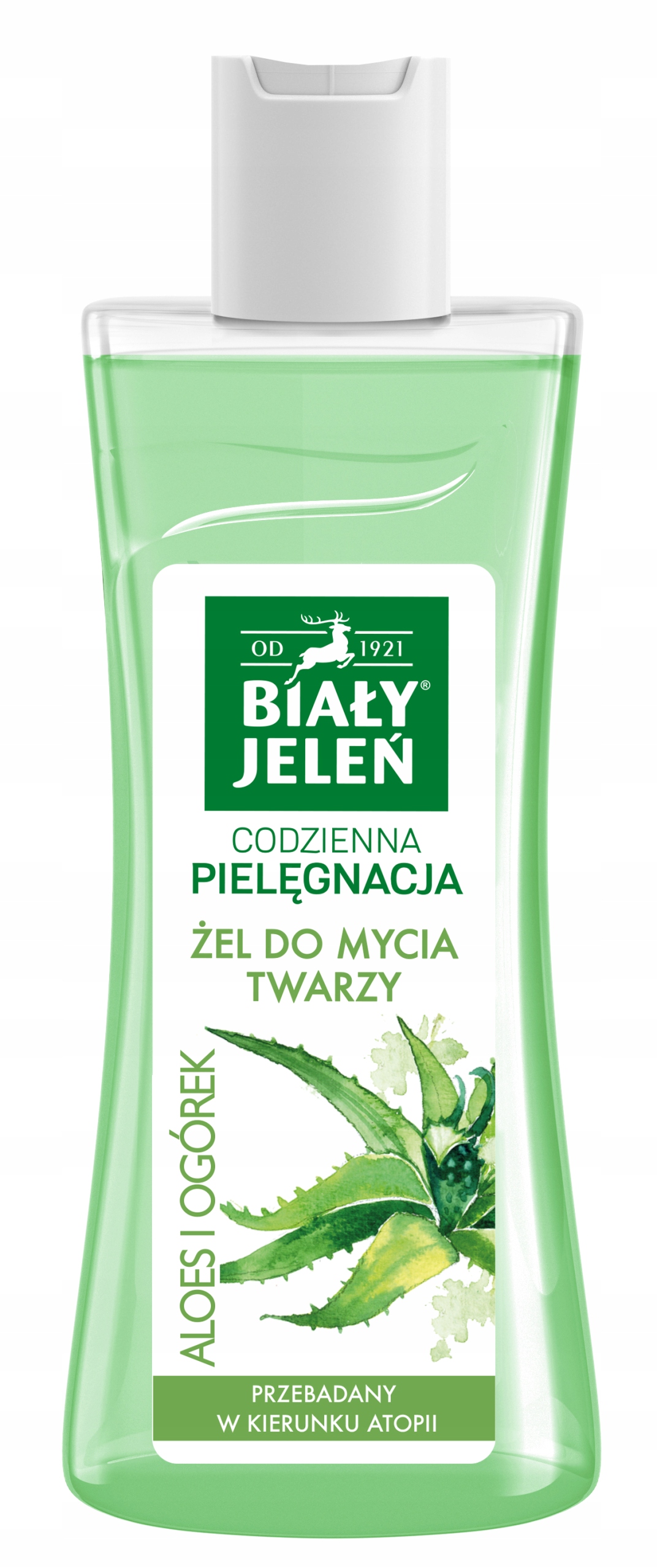 

Biały Jeleń żel do mycia twarzy Aloes i Ogórek