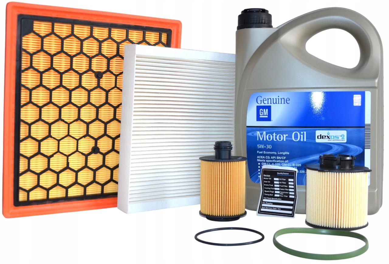 Sada filtrů Opel Insignia 2.0 Cdti s olejem Gm 5W30 Dexos2 5L