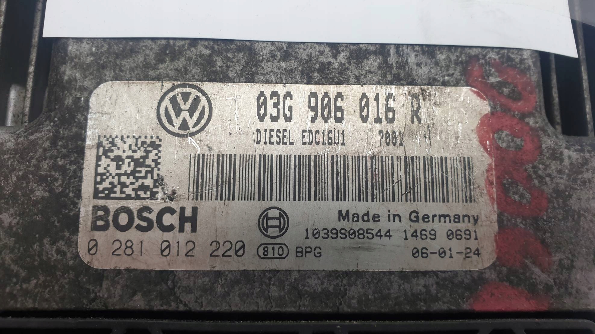 computer of the engine ECU 03G906016R VOLKSWAGEN GOLF plus