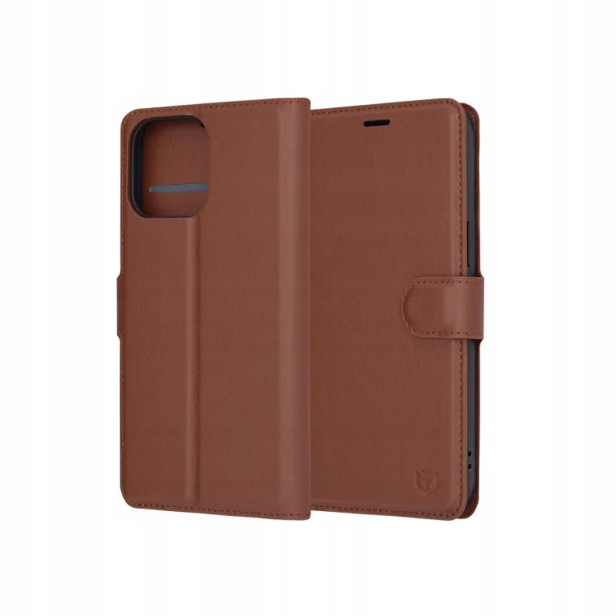 Techsuit Leather Folio etui na iPhone 14 Pro – brązowe