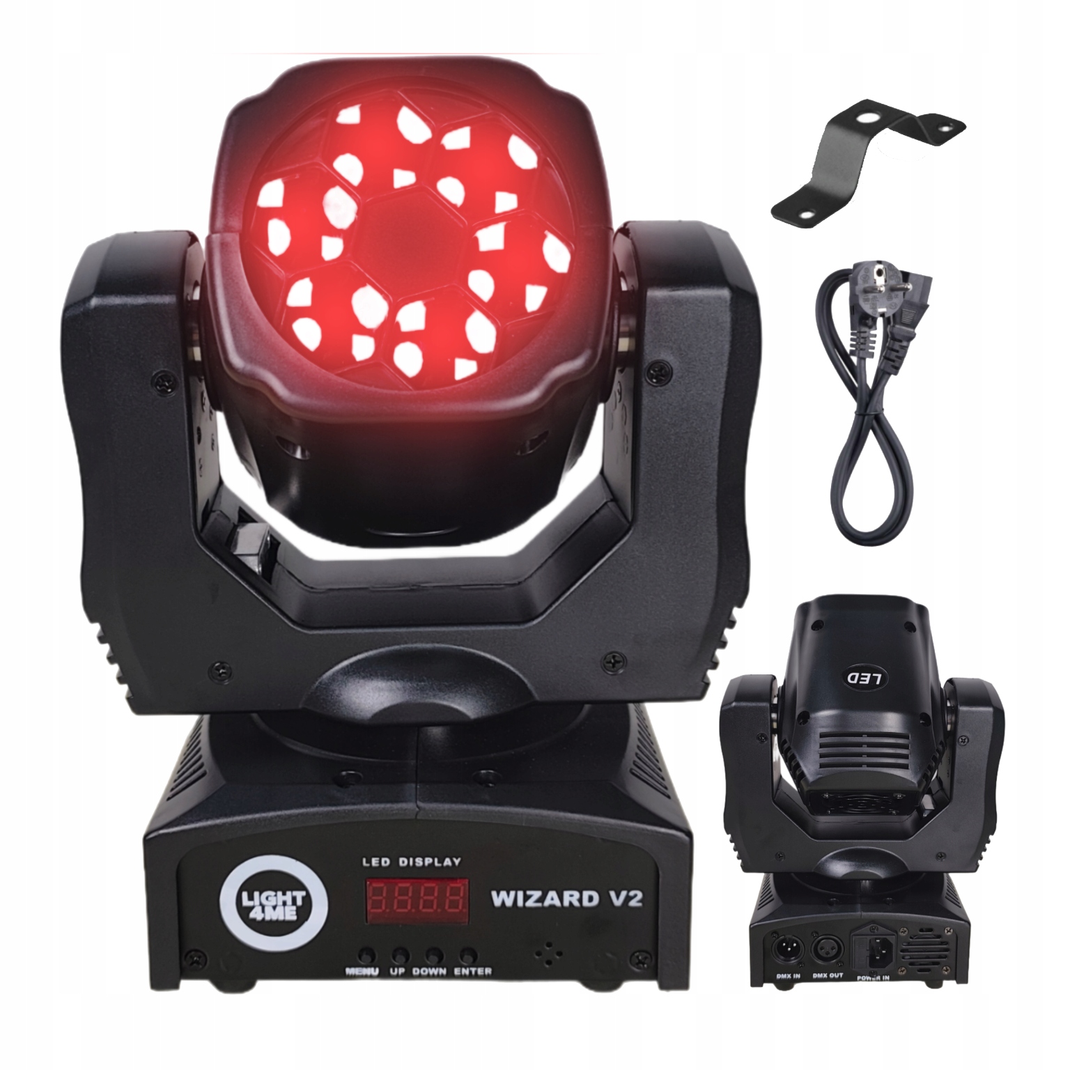 Głowa Ruchoma Led Rgbw Oświetlenie Sceniczne DMX 6x10W Stroboskop IP20