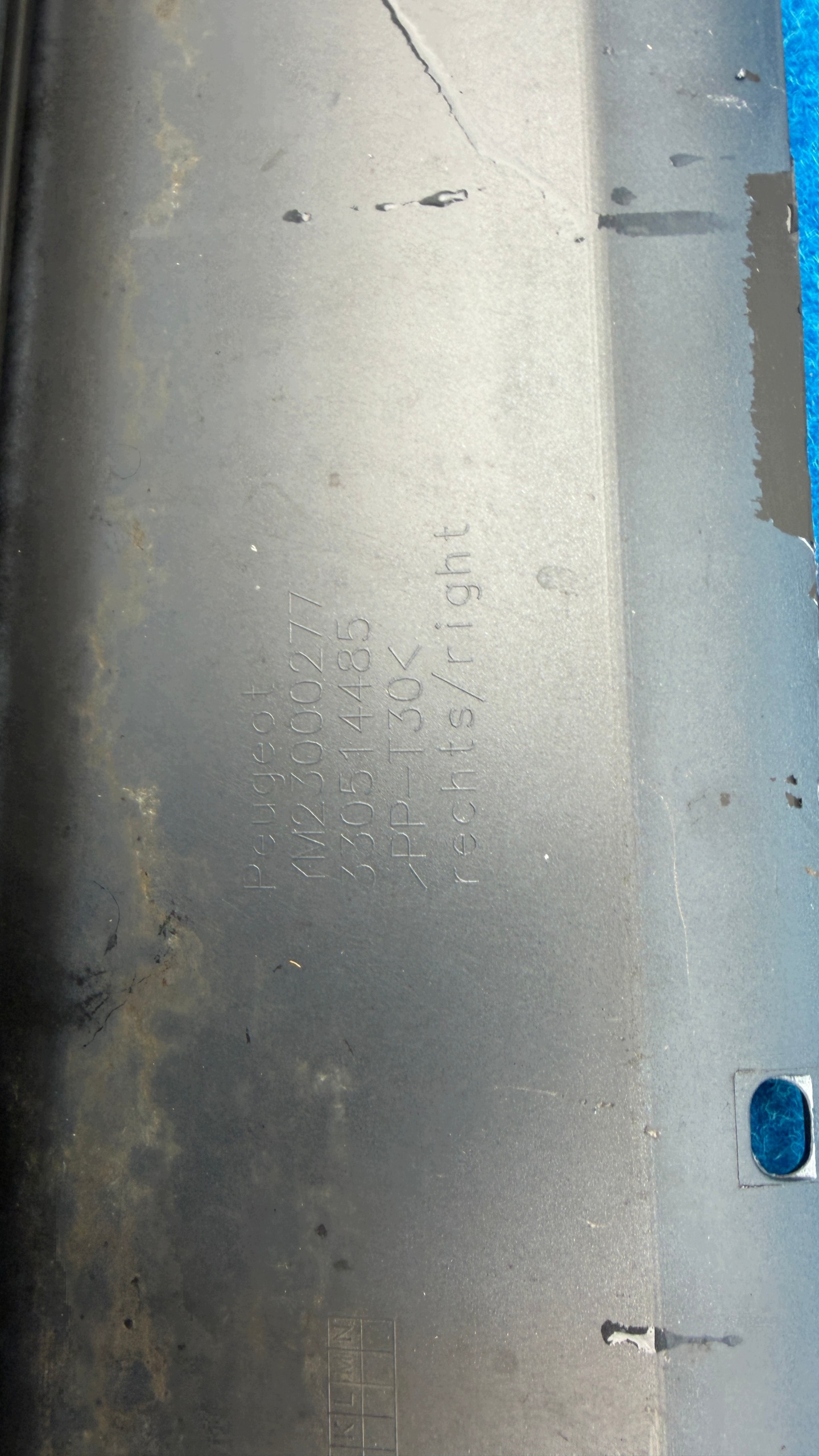 PEUGEOT RCZ right moulding threshold threshold cap YM23000277 Z327K