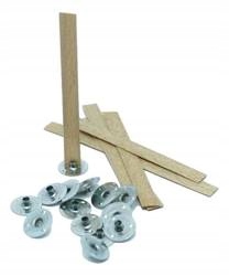 

Knot drewniany do wosku stopki 20 szt knoty