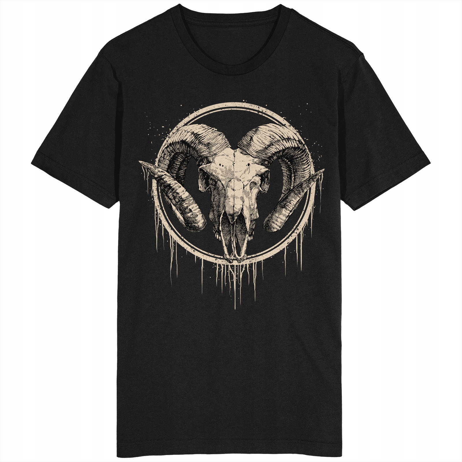 

Kozioł Koszulka Czaszka Baran Black Metal Goth