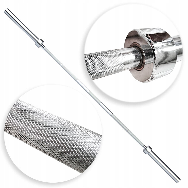 Gryf Olimpijski 220cm 50mm Prosty Do 675KG Sztanga Stalowa Siłownia Domowa