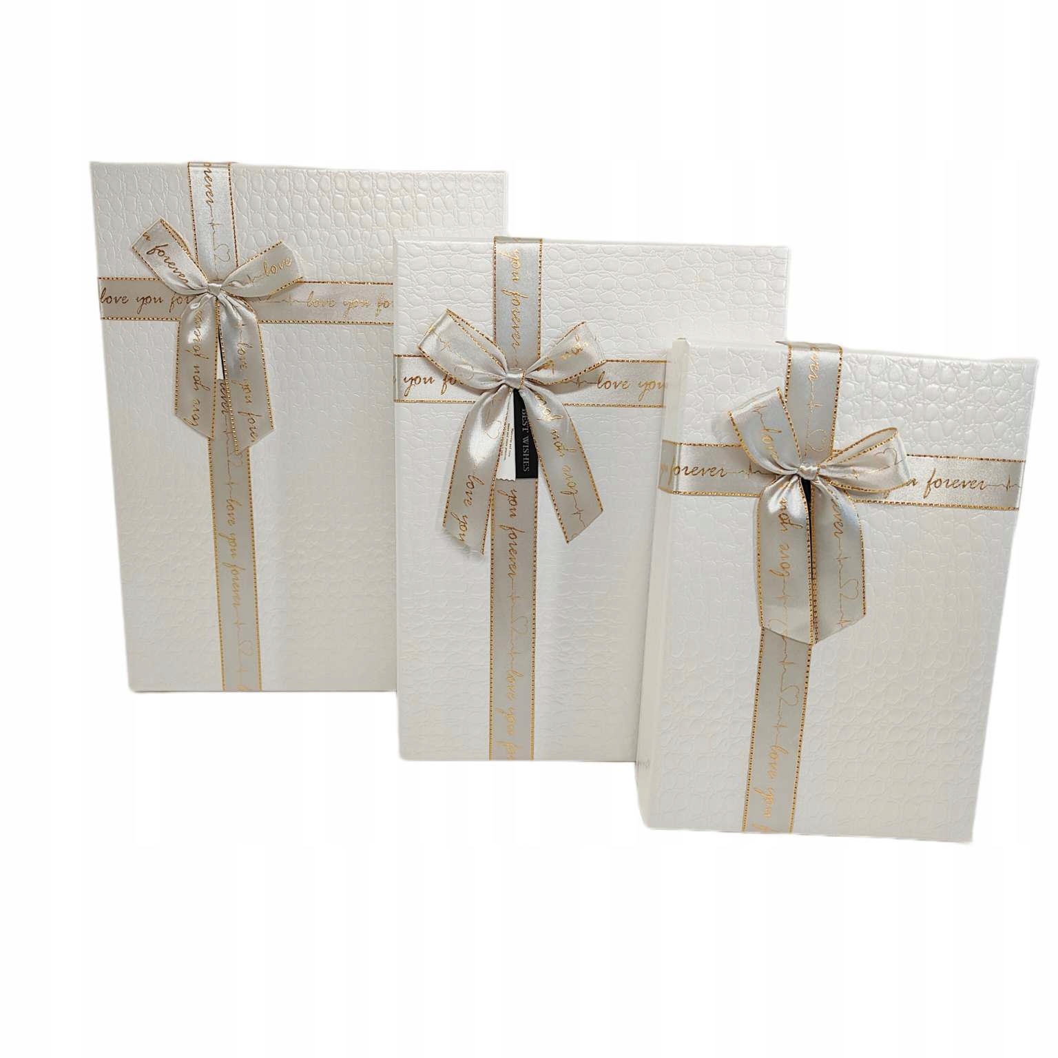 Flowerbox x3 prostokątny perłowy