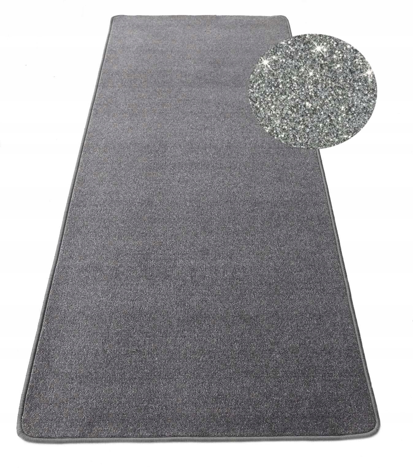 

Chodnik Dywan Modny Szary Plus Srebrna Nitka 50 CM