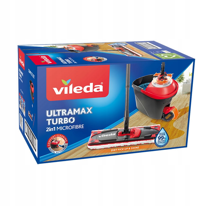 Levně Vileda sada Rotační mop Ultramax Turbo a kbelík se ždímačem 163425