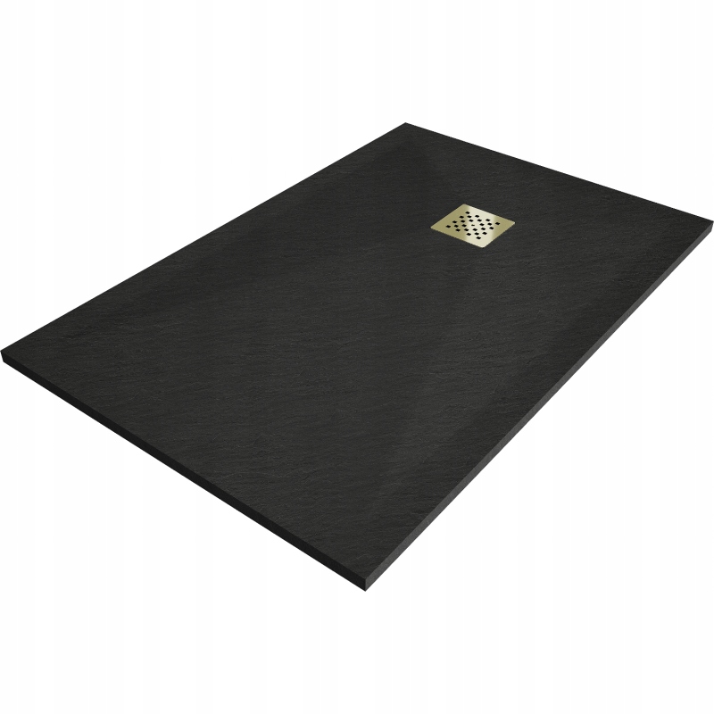 Mexen Stone+ kompozitní sprchový kout obdélníkový 120 x 100 cm, černý, zlat
