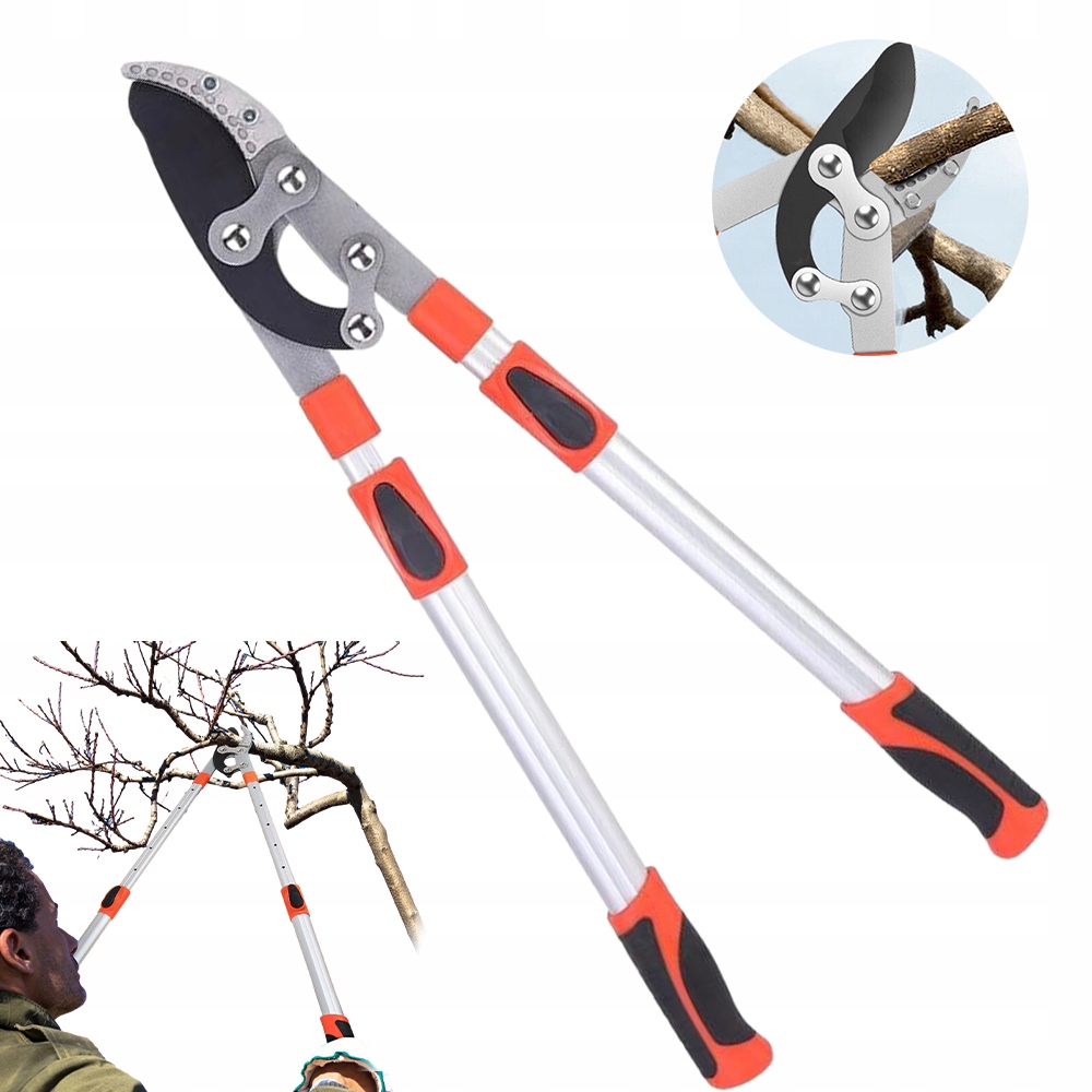 Teleskopowe rozsuwane sekator nożyce ręczne 100cm Ręczny obcinacz gałęzi