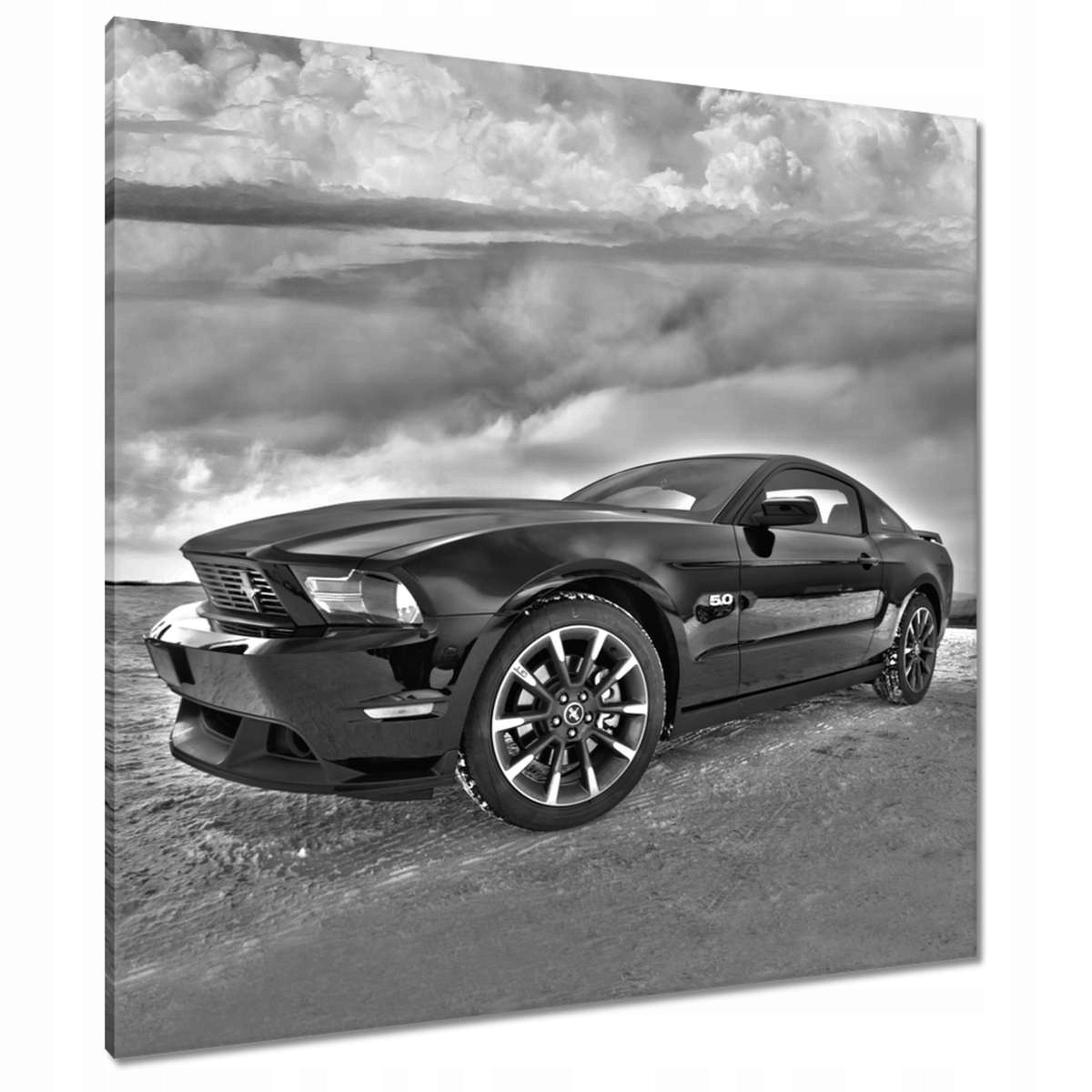 Obrazy 90x90 Ford Mustang na sněhu Auto Klasika Vyrobeno v Usa