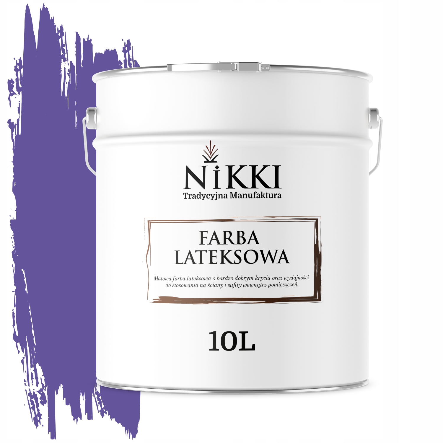 Latexová Farba Na Stenu, Purpurová Farba, H2711 10 L, Hlboká Matná Na Steny