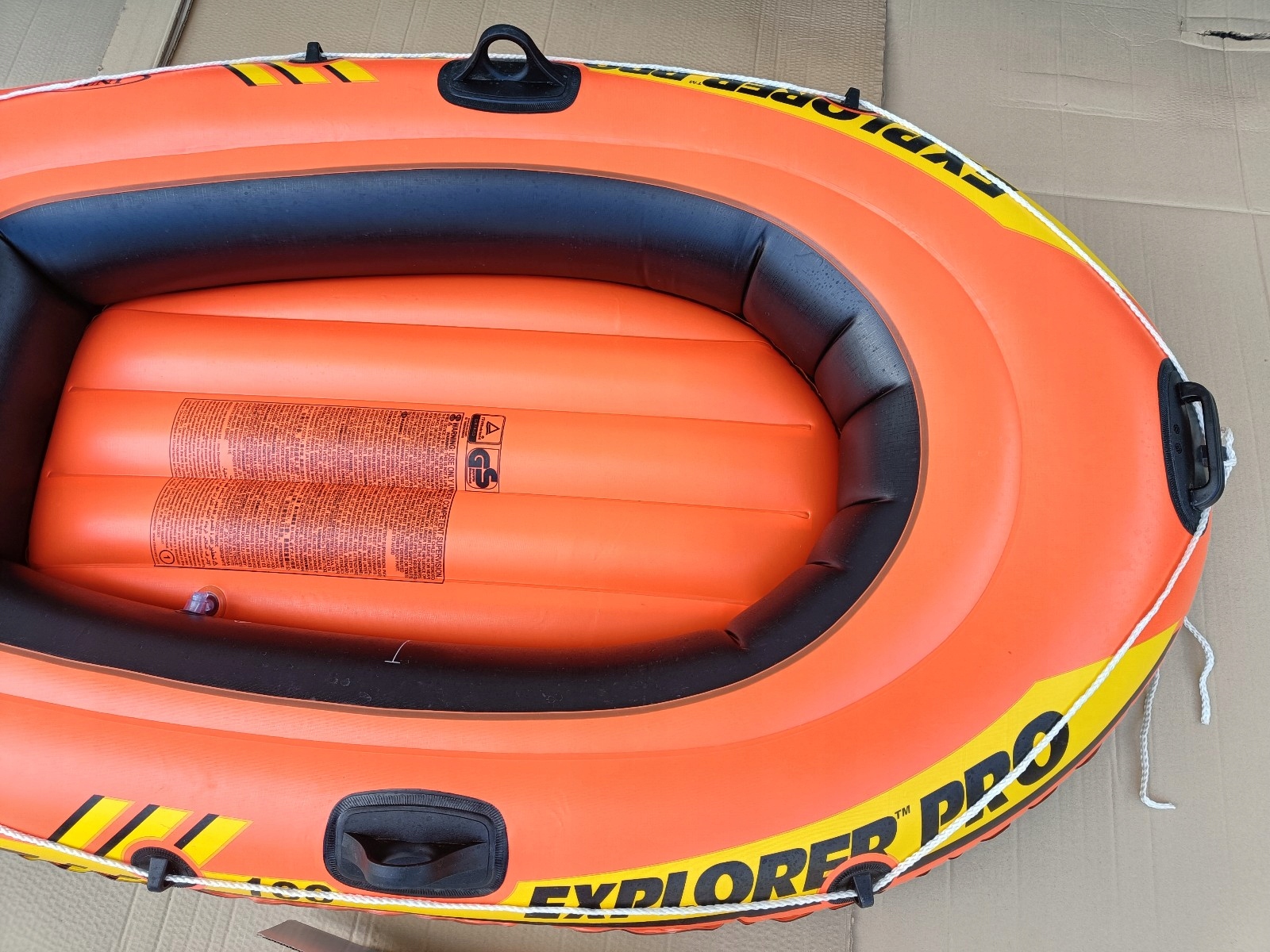 PONTON EXPLORER 100 PRO 160x94x29 INTEX bez wioseł Dopuszczalne obciążenie 80 kg