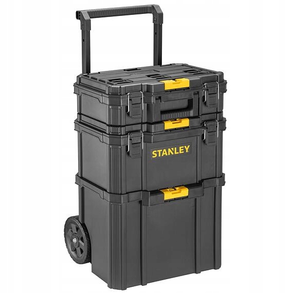 Stanley STST83319-1 rozkładana skrzynka mobilna Work Shop, uchwyt teleskopowy