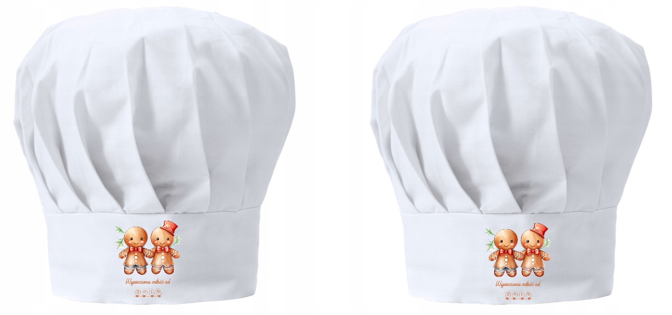 Vánoční kuchařská čepice x2 pro pár Dárek Vypečená láska od Rok