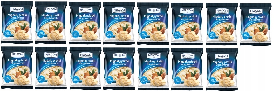 Levně 15 x 100 g Helcom Mandle plátky Karton