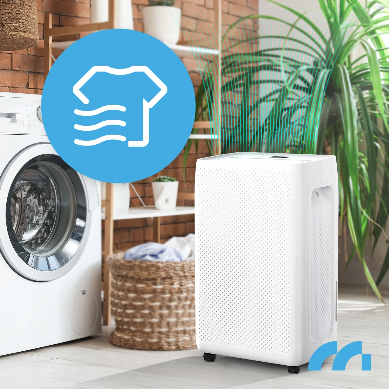 OSUSZACZ POWIETRZA POCHŁANIACZ WILGOCI CICHY WYDAJNY WiFi TIMER 20L/24H Poziom hałasu 41 dB