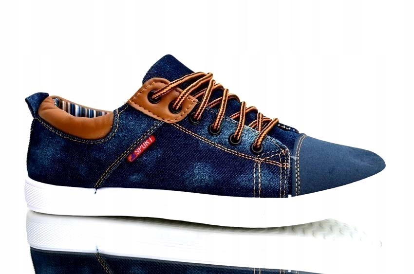 MEGA MOCNE TENISÓWKI SPORTOWE NA W-F HALĘ TRAMPKI BUTY SPORTOWE JEANS HIT Rozmiar 33